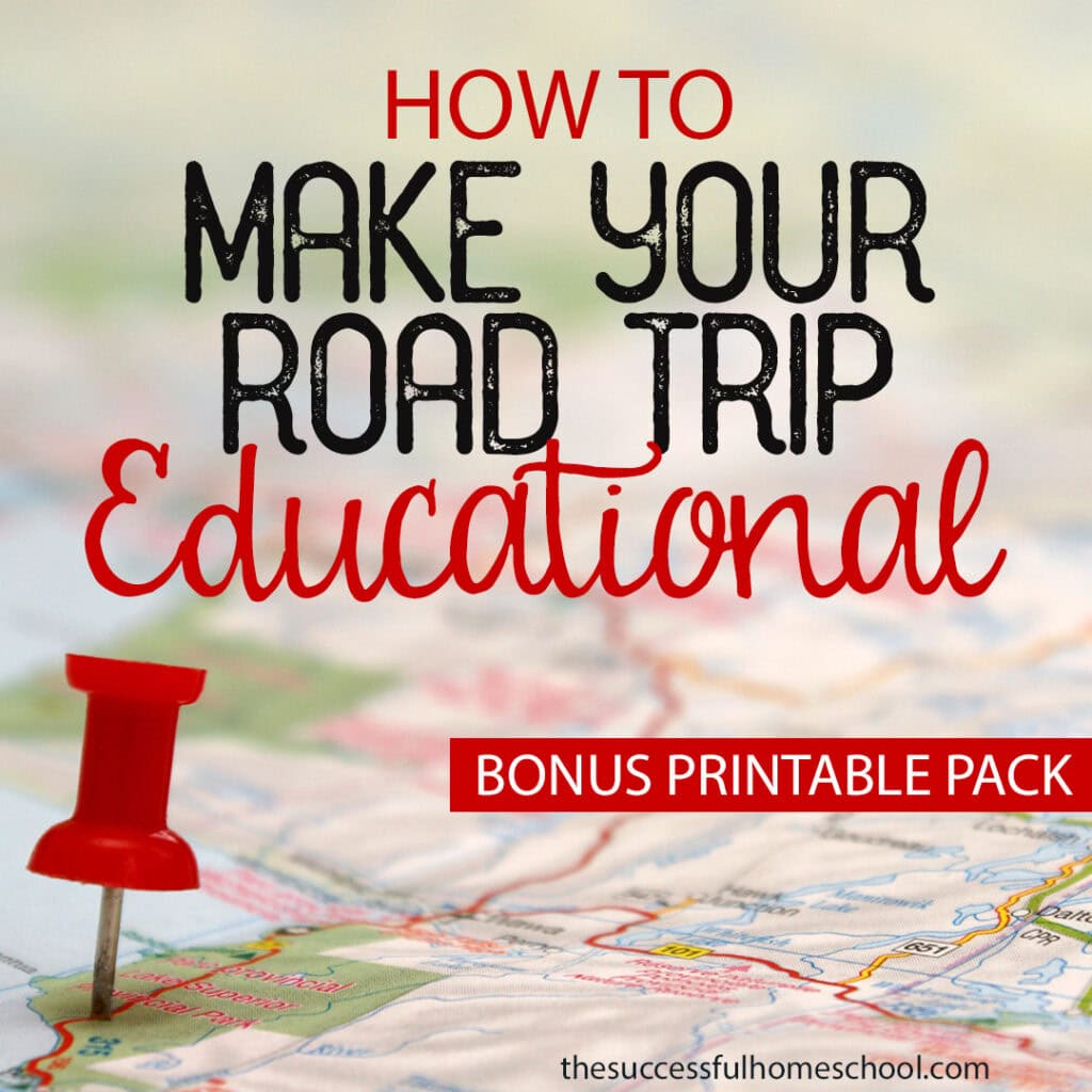 how to make your road trip educational